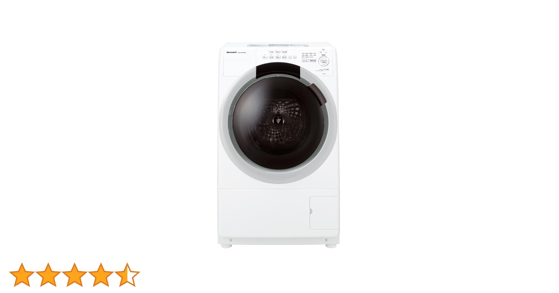 シャープ ES-S7A-WLドラム式洗濯機17年乾燥7/3kg Amazon | シャープ ドラム式 洗濯乾燥機 洗濯7kg 乾燥3.5kg 幅59.8cm